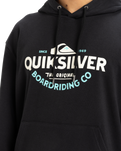The Quiksilver Mens Typed Out Hoodie in Black