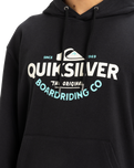The Quiksilver Mens Typed Out Hoodie in Black