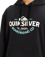 The Quiksilver Mens Typed Out Hoodie in Black