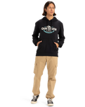 The Quiksilver Mens Typed Out Hoodie in Black