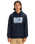 The Quiksilver Mens Retro Fade Hoodie in Dark Navy
