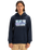 The Quiksilver Mens Retro Fade Hoodie in Dark Navy