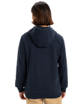 The Quiksilver Mens Retro Fade Hoodie in Dark Navy