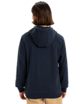 The Quiksilver Mens Retro Fade Hoodie in Dark Navy
