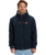The Quiksilver Mens Cypress Keller Zip Hoodie in Dark Navy Heather