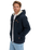 The Quiksilver Mens Cypress Keller Zip Hoodie in Dark Navy Heather