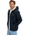 The Quiksilver Mens Cypress Keller Zip Hoodie in Dark Navy Heather