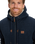 The Quiksilver Mens Cypress Keller Zip Hoodie in Dark Navy Heather