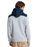 The Quiksilver Mens Keller Block Zip Hoodie in Dark Navy