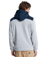 The Quiksilver Mens Keller Block Zip Hoodie in Dark Navy