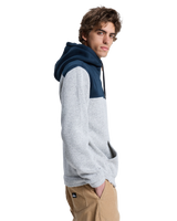 The Quiksilver Mens Keller Block Zip Hoodie in Dark Navy