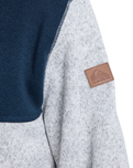 The Quiksilver Mens Keller Block Zip Hoodie in Dark Navy