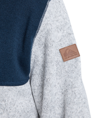 The Quiksilver Mens Keller Block Zip Hoodie in Dark Navy