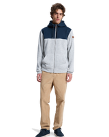 The Quiksilver Mens Keller Block Zip Hoodie in Dark Navy