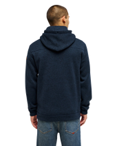 The Quiksilver Mens Keller Hoodie in Dark Navy Heather