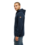 The Quiksilver Mens Keller Hoodie in Dark Navy Heather