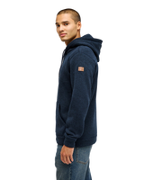 The Quiksilver Mens Keller Hoodie in Dark Navy Heather