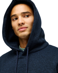 The Quiksilver Mens Keller Hoodie in Dark Navy Heather