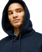 The Quiksilver Mens Keller Hoodie in Dark Navy Heather