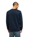 The Quiksilver Mens Keller Sweatshirt in Dark Navy Heather