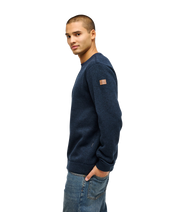 The Quiksilver Mens Keller Sweatshirt in Dark Navy Heather