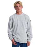 The Quiksilver Mens Keller Sweatshirt in Light Grey Heather