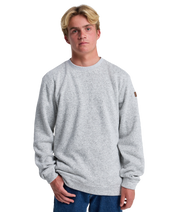 The Quiksilver Mens Keller Sweatshirt in Light Grey Heather