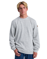 The Quiksilver Mens Keller Sweatshirt in Light Grey Heather