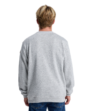 The Quiksilver Mens Keller Sweatshirt in Light Grey Heather
