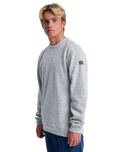 The Quiksilver Mens Keller Sweatshirt in Light Grey Heather