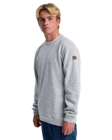 The Quiksilver Mens Keller Sweatshirt in Light Grey Heather