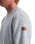 The Quiksilver Mens Keller Sweatshirt in Light Grey Heather