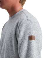 The Quiksilver Mens Keller Sweatshirt in Light Grey Heather