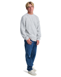 The Quiksilver Mens Keller Sweatshirt in Light Grey Heather