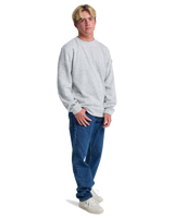 The Quiksilver Mens Keller Sweatshirt in Light Grey Heather