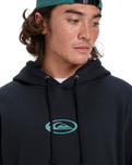 The Quiksilver Mens Salt Water Graphic Hoodie in Black