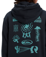 The Quiksilver Mens Salt Water Graphic Hoodie in Black