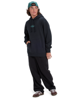 The Quiksilver Mens Salt Water Graphic Hoodie in Black