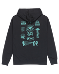 The Quiksilver Mens Salt Water Graphic Hoodie in Black