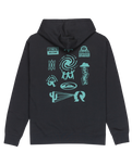The Quiksilver Mens Salt Water Graphic Hoodie in Black