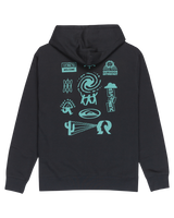 The Quiksilver Mens Salt Water Graphic Hoodie in Black