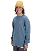 The Quiksilver Mens Salt Water Graphic Sweatshirt in China Blue