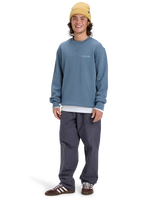 The Quiksilver Mens Salt Water Graphic Sweatshirt in China Blue