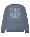The Quiksilver Mens Salt Water Graphic Sweatshirt in China Blue