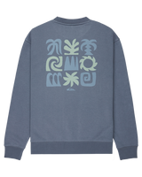 The Quiksilver Mens Salt Water Graphic Sweatshirt in China Blue