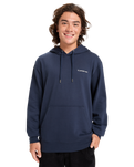 The Quiksilver Mens Graphic Hoodie in Dark Navy
