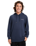 The Quiksilver Mens Graphic Hoodie in Dark Navy