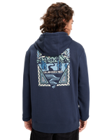 The Quiksilver Mens Graphic Hoodie in Dark Navy