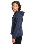 The Quiksilver Mens Graphic Hoodie in Dark Navy