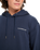 The Quiksilver Mens Graphic Hoodie in Dark Navy